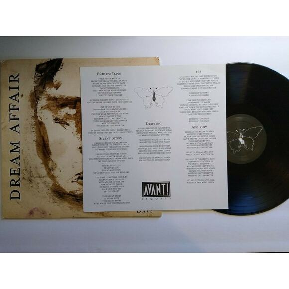 Dream Affair Endless Days Vinyl LP Record Album Insert Post-Punk Goth Rock Ltd - Picture 2 of 5